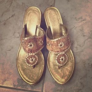 Jack Rogers cork wedges